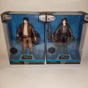 Disney Star Wars Elite Rogue One Captain Cassian Jyn Erso Die Cast Action Figure